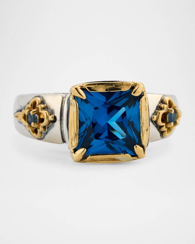 Karia Whisper Deep Blue Spinel Ring